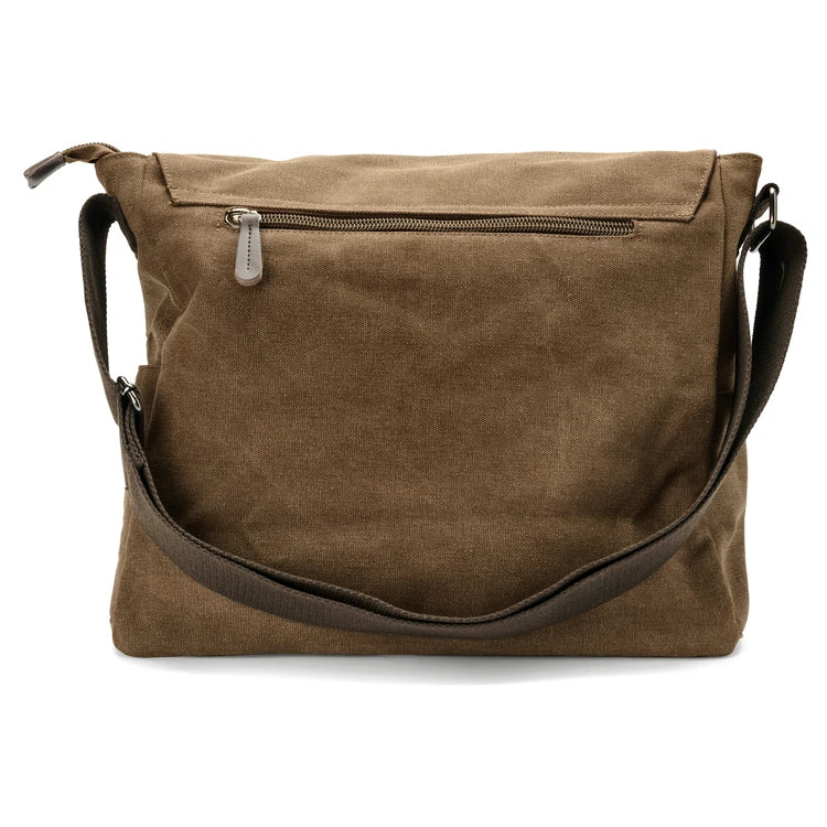 Structured Flap Laptop Messenger Bag
